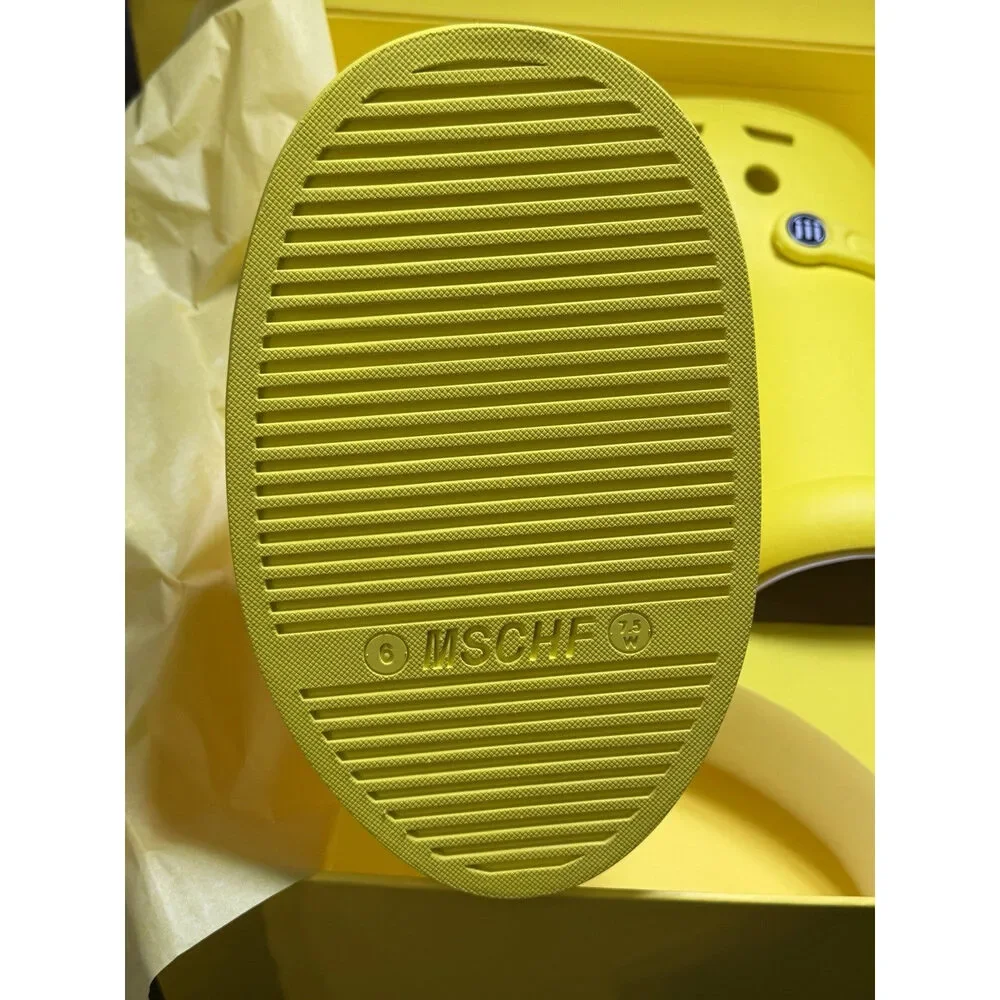 MSCHF X CROCS BIG YELLOW BOOTS CROCS SIZE 6 NEW WITH BOX